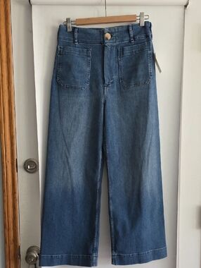 Maeve The Colette Wide Leg High Rise Denim Jeans